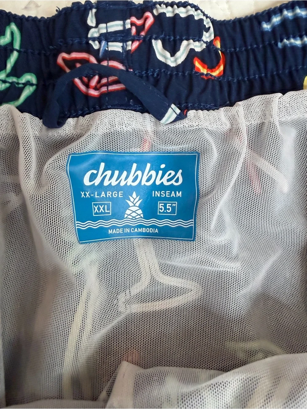 chubbies bold navy